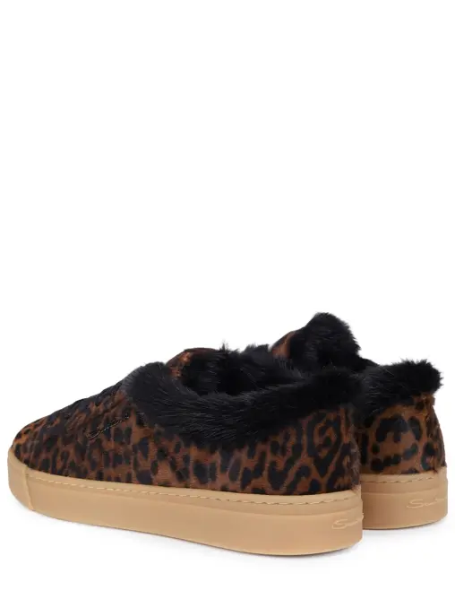 Кеды кожаные на меху SANTONI