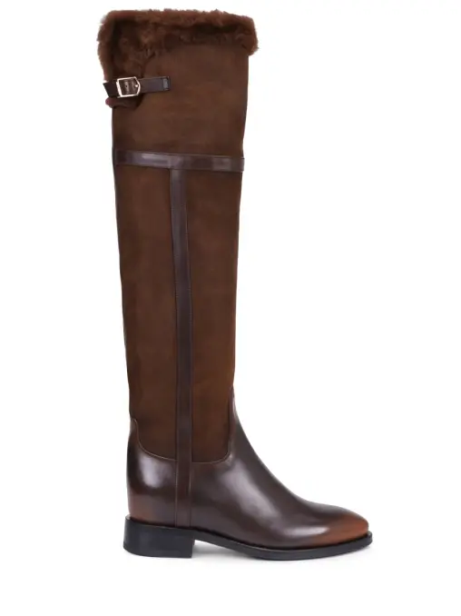 Ботфорты комбинированные на меху SANTONI