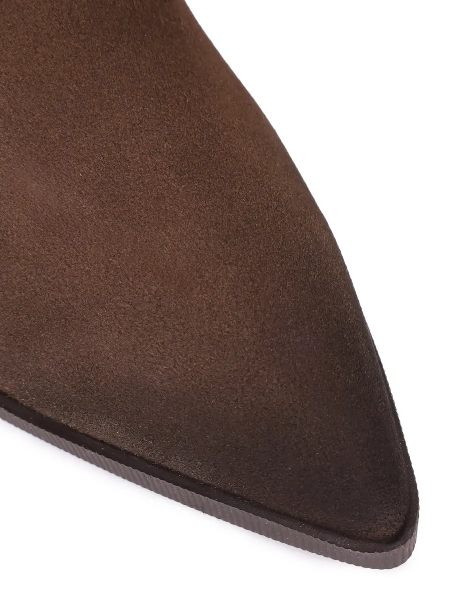 Сапоги замшевые