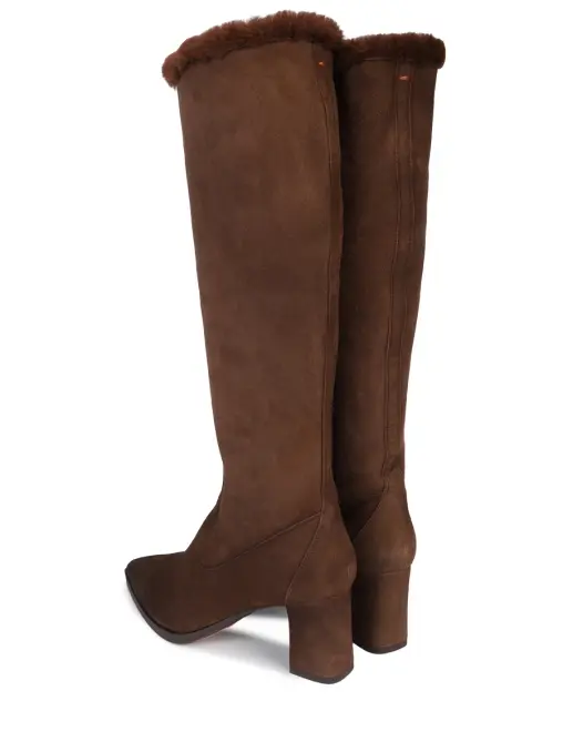 Сапоги замшевые SANTONI