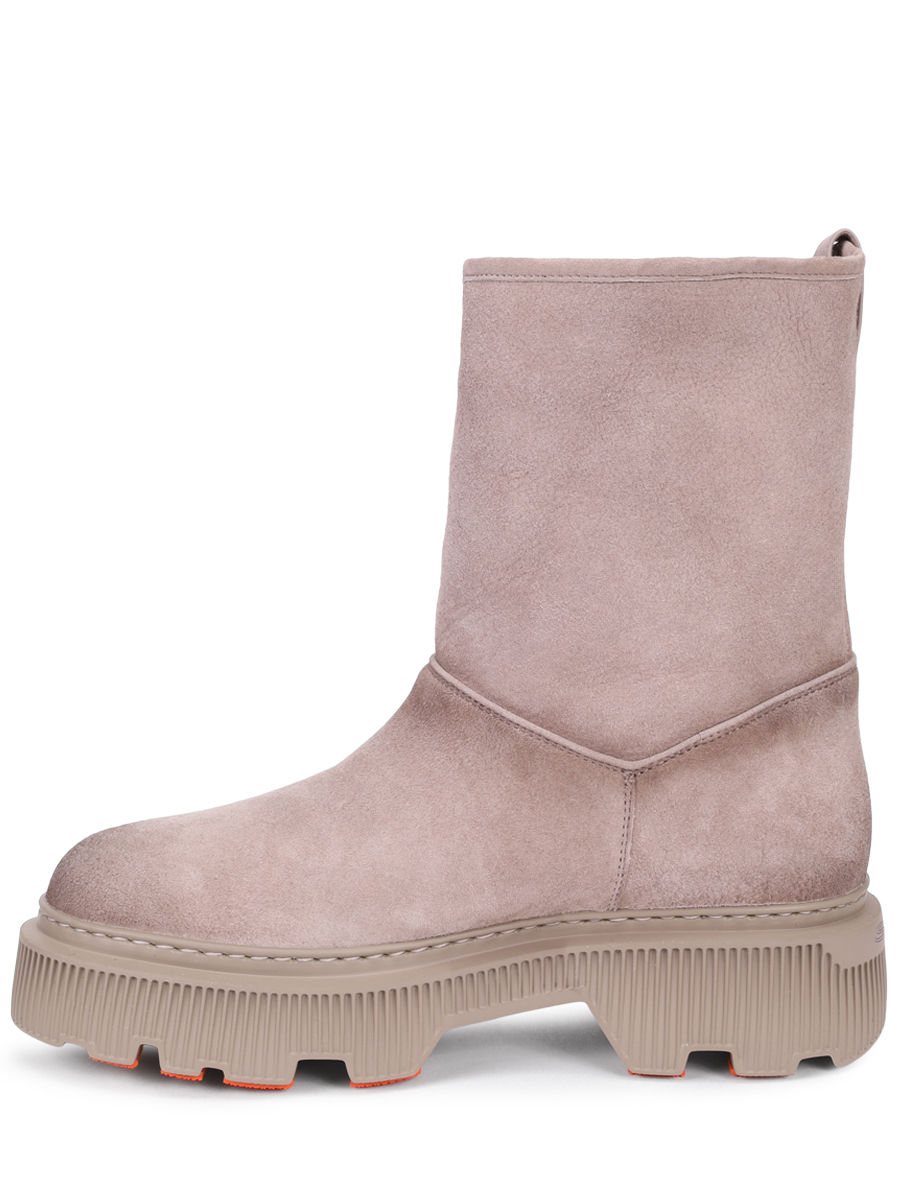 Полусапоги замшевые на меху