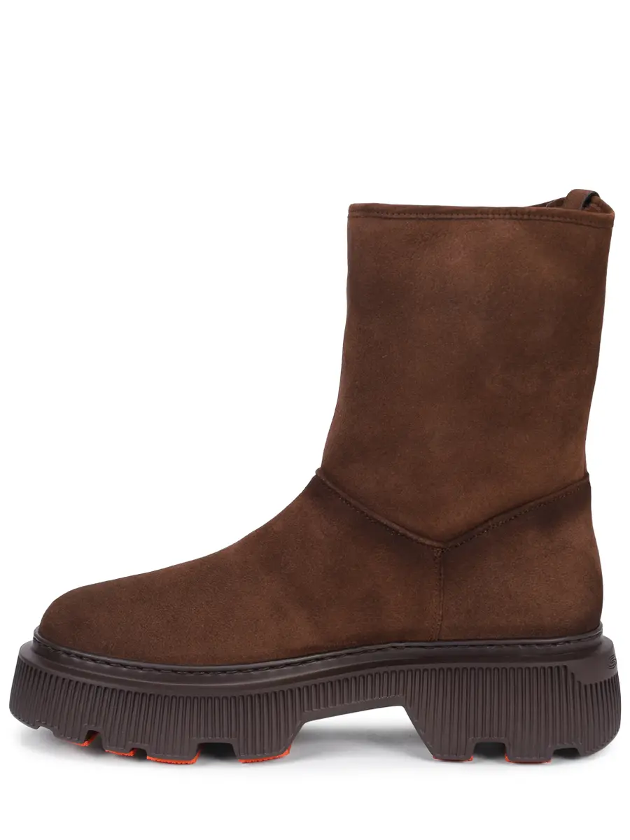 Полусапоги замшевые на меху