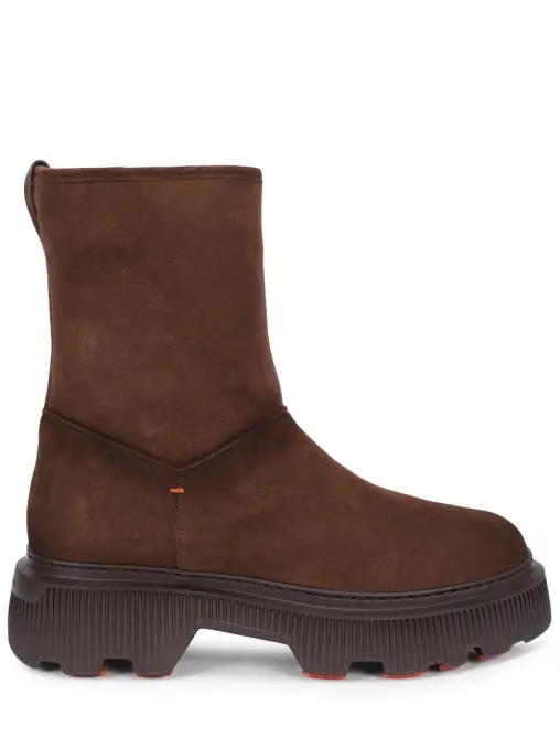 Полусапоги замшевые на меху SANTONI