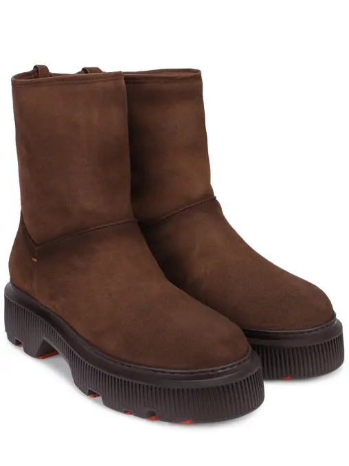 Полусапоги замшевые на меху SANTONI