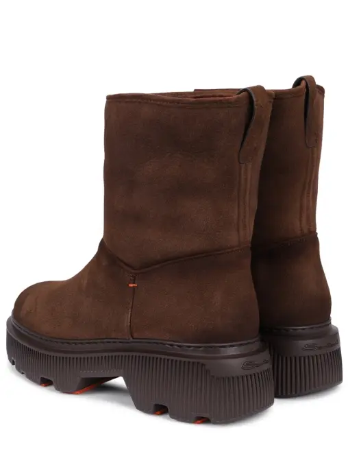 Полусапоги замшевые на меху SANTONI