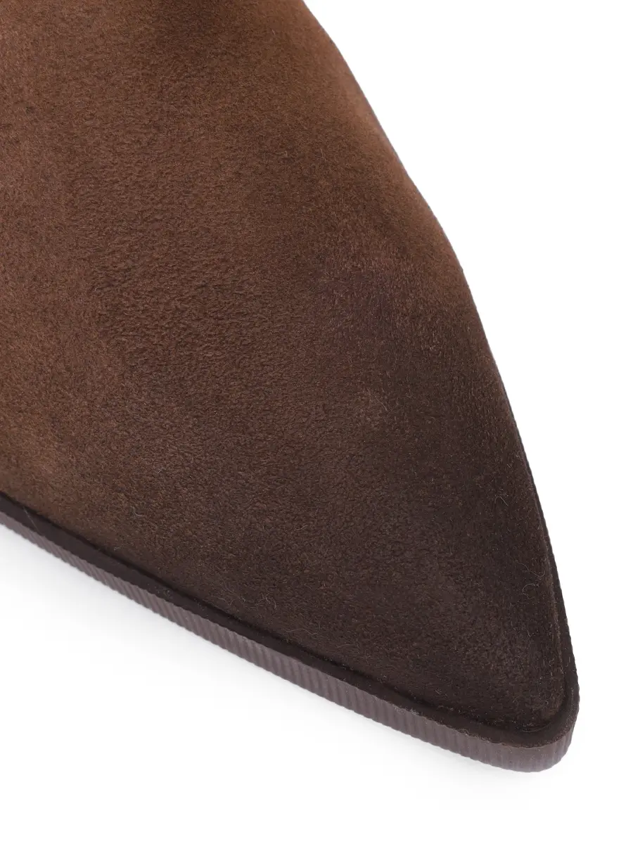 Ботильоны замшевые на меху