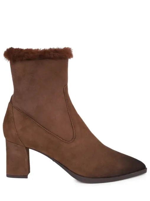 Ботильоны замшевые на меху SANTONI