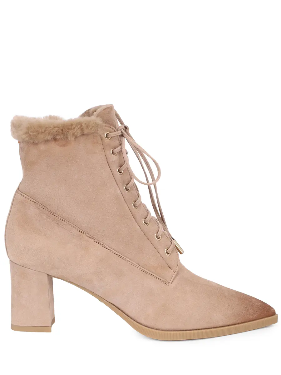 Ботильоны замшевые на меху