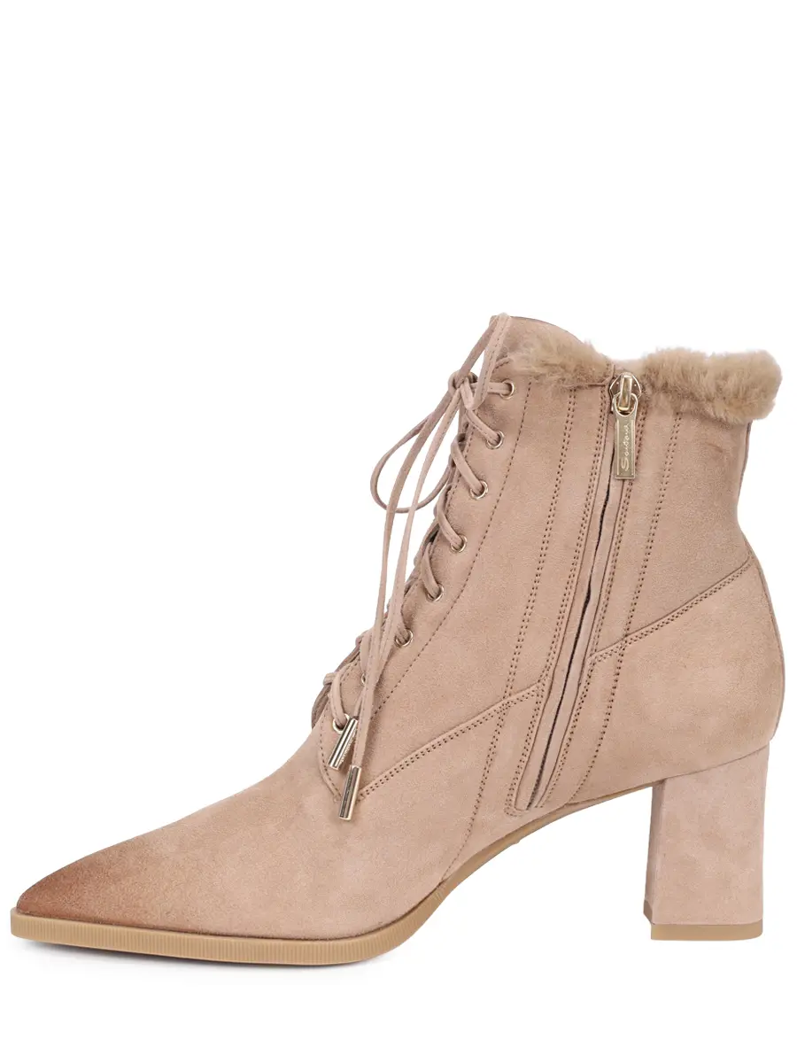 Ботильоны замшевые на меху