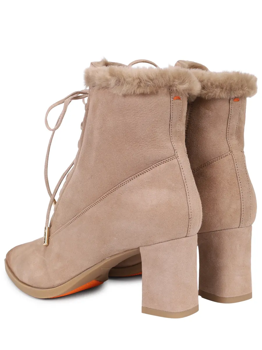 Ботильоны замшевые на меху