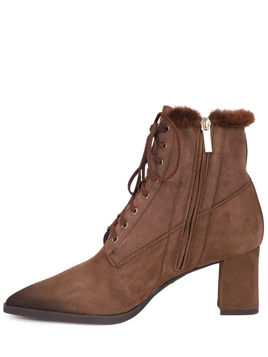 Ботильоны замшевые на меху