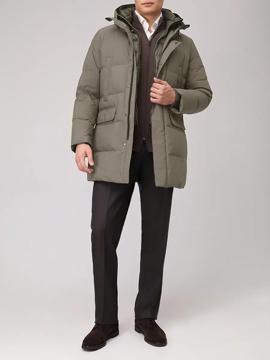 Пуховик стеганый