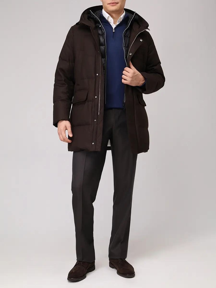 Пуховик стеганый