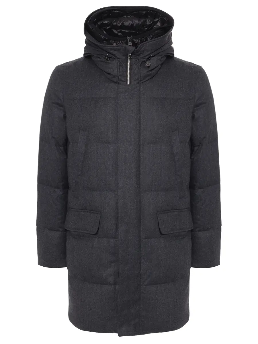 Пуховик шерстяной