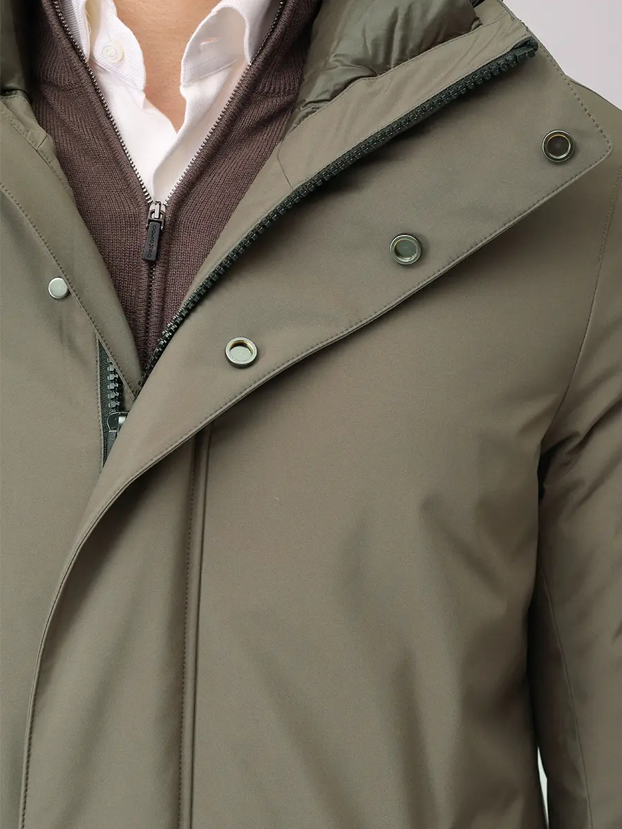 Парка однотонная