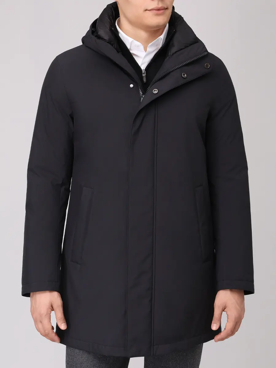 Парка однотонная