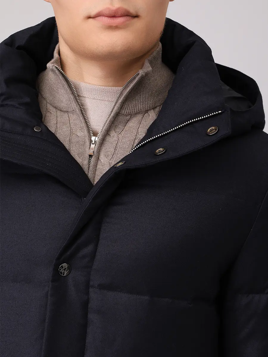 Пуховик шерстяной