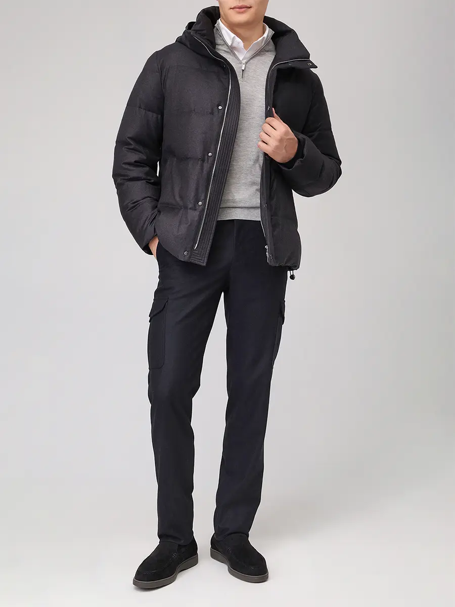 Пуховик шерстяной