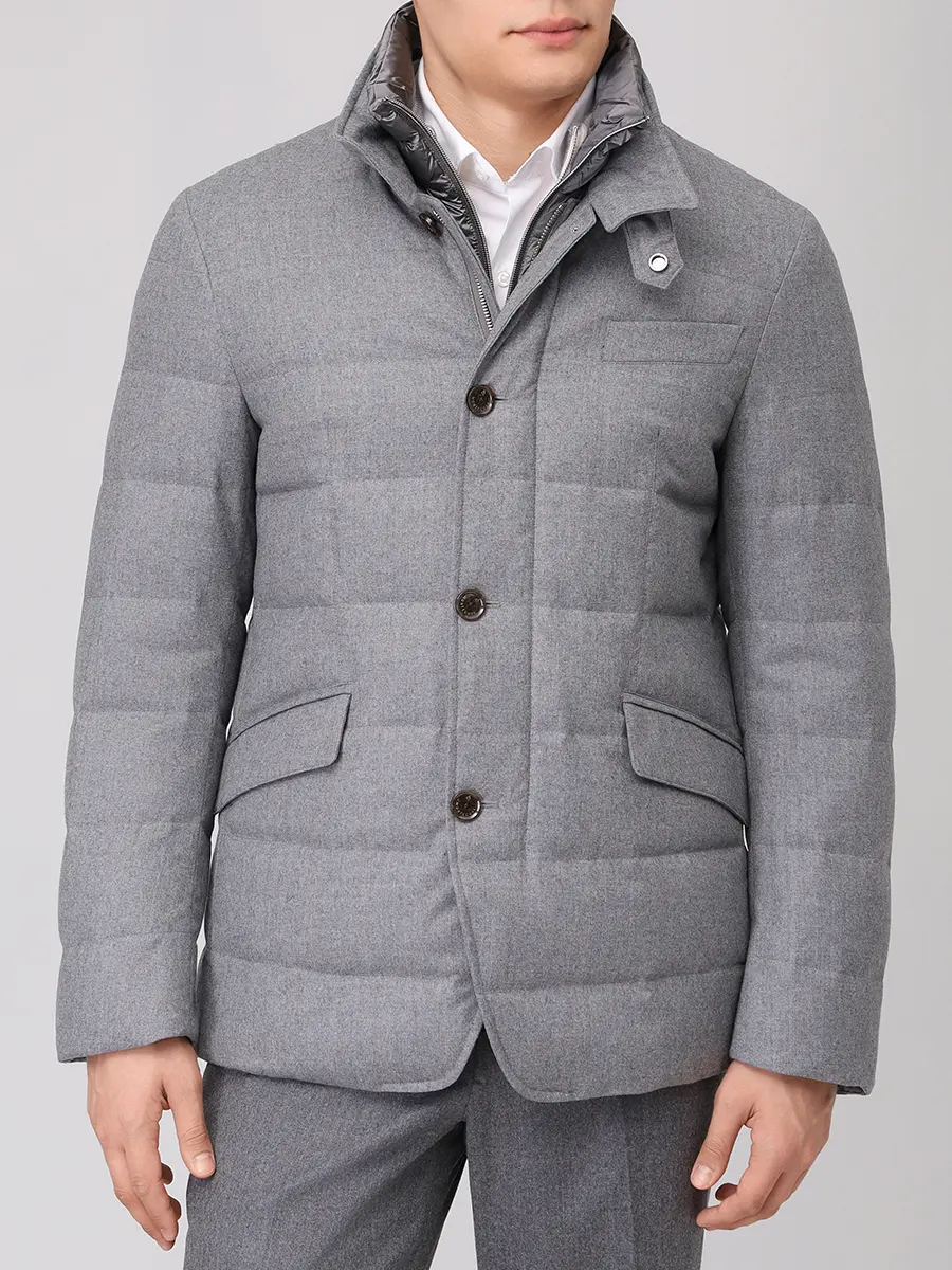 Пуховик шерстяной