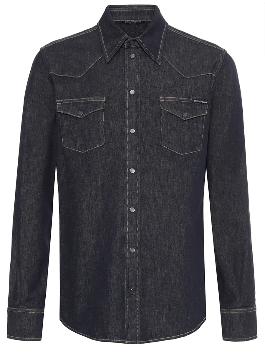 Рубашка Slim Fit джинсовая