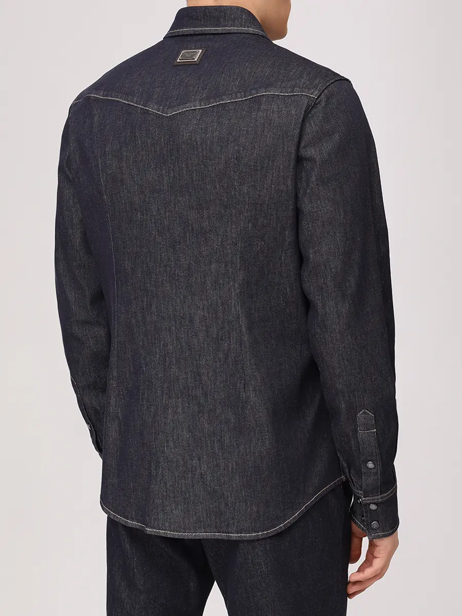 Рубашка Slim Fit джинсовая