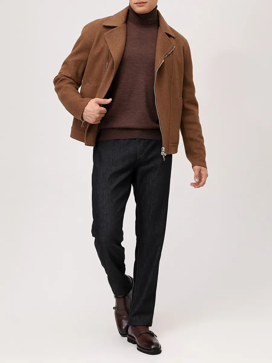 Водолазка из шерсти и шелка