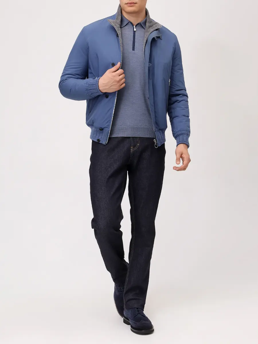 Поло из шерсти и шелка