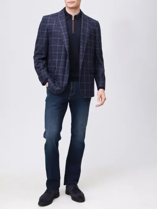 Поло из шерсти и шелка GRAN SASSO