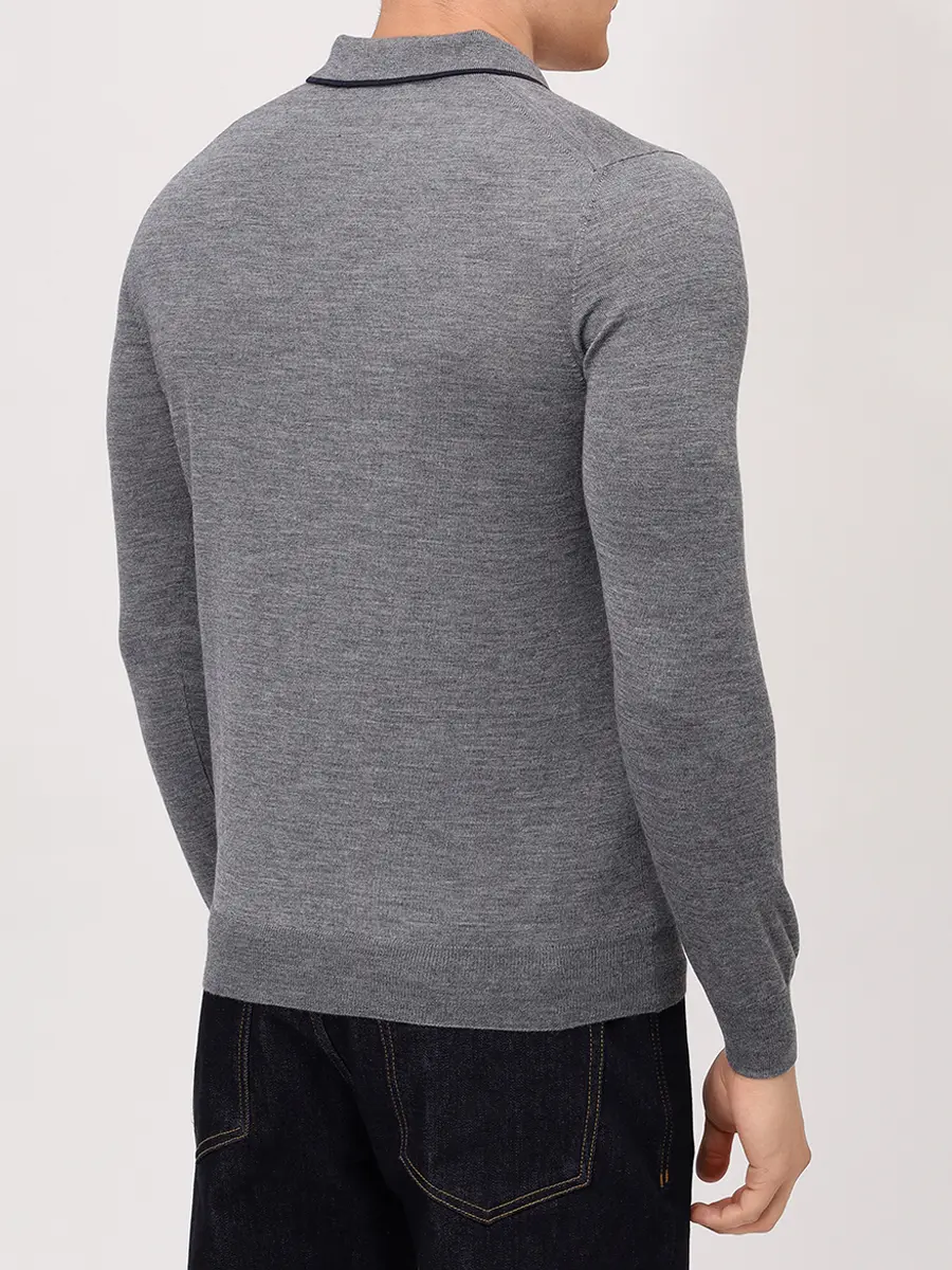 Поло из шерсти и шелка