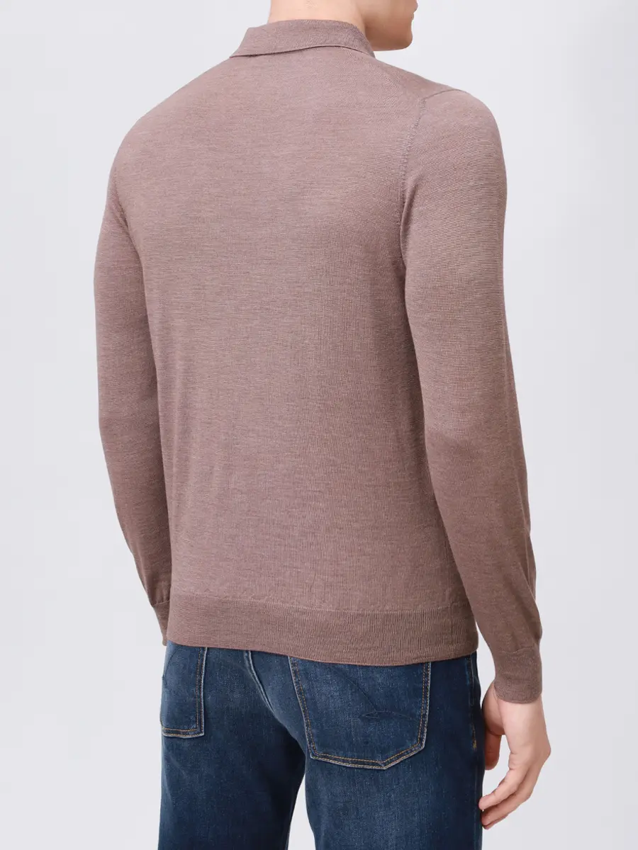 Поло из шерсти и шелка