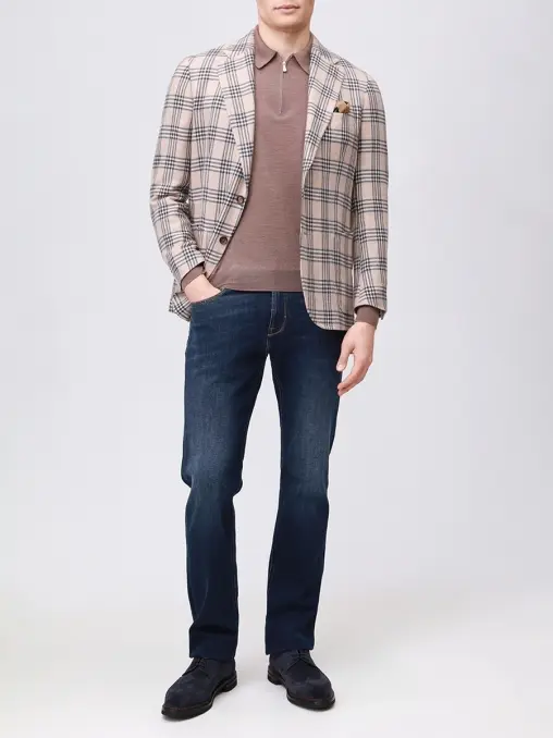 Поло из шерсти и шелка GRAN SASSO