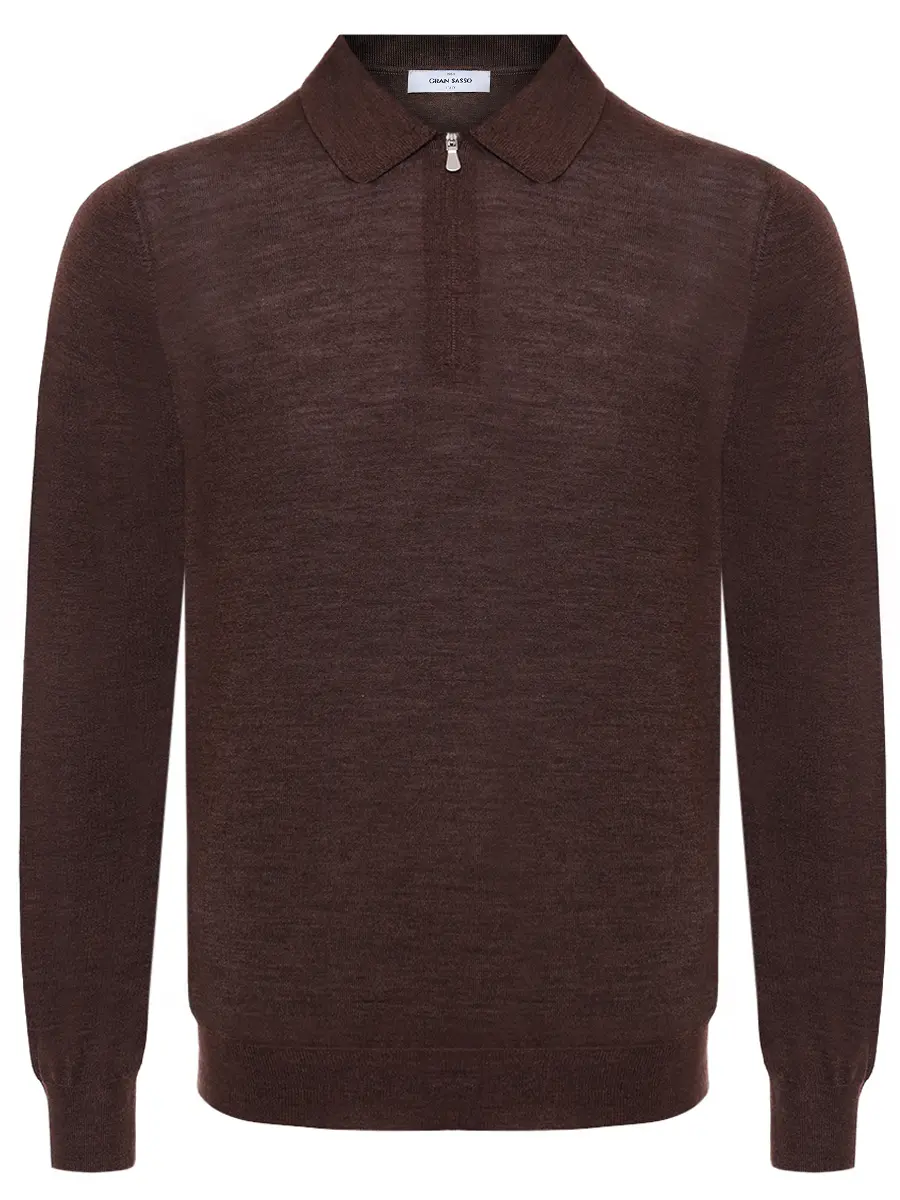 Поло из шерсти и шелка