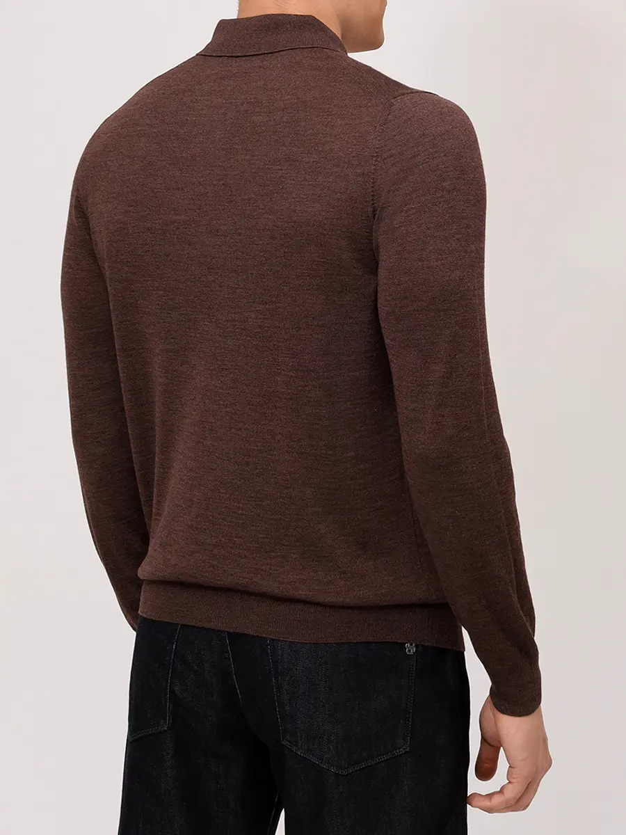 Поло из шерсти и шелка