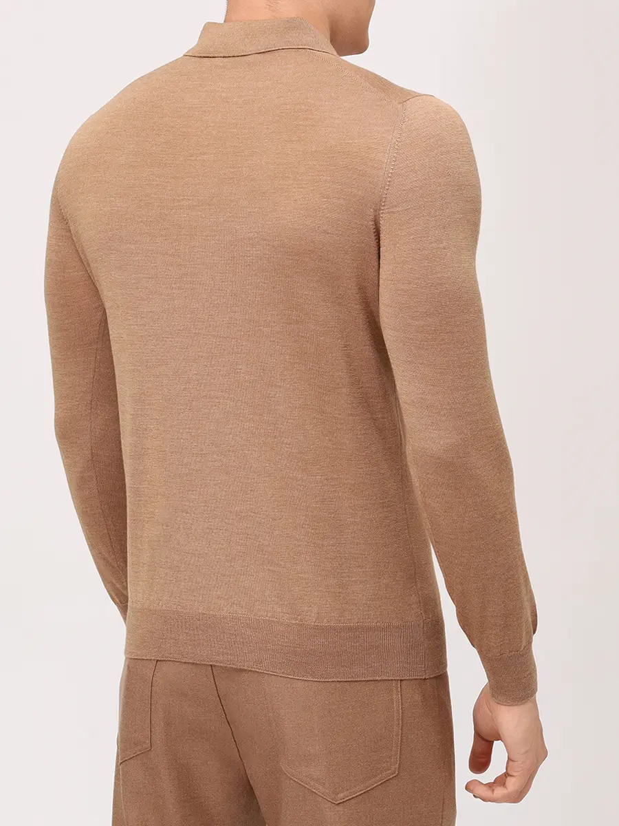 Поло из шерсти и шелка