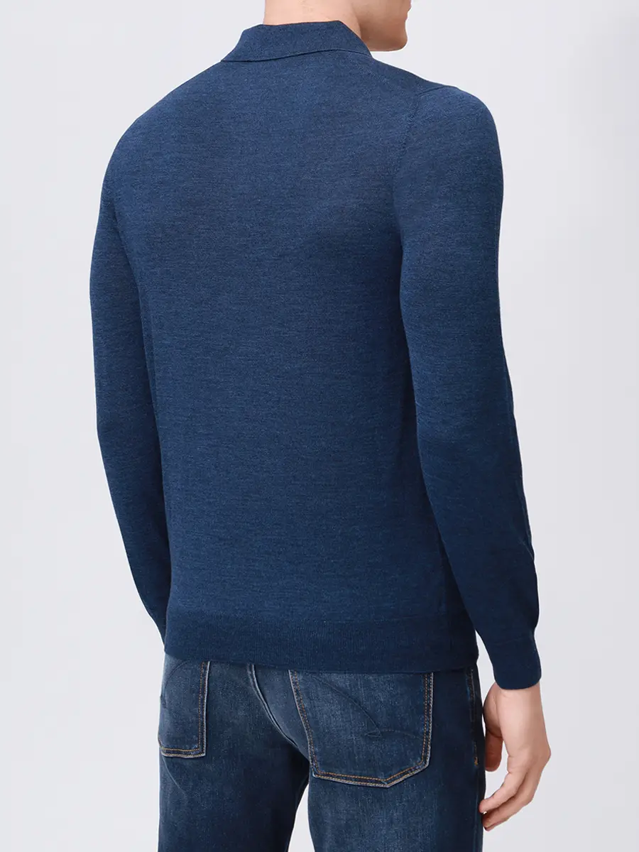 Поло из шерсти и шелка