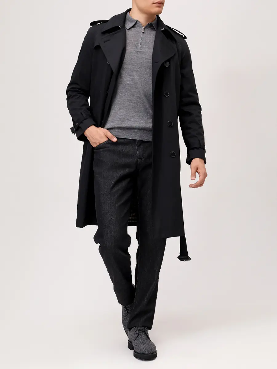 Поло из шерсти и шелка