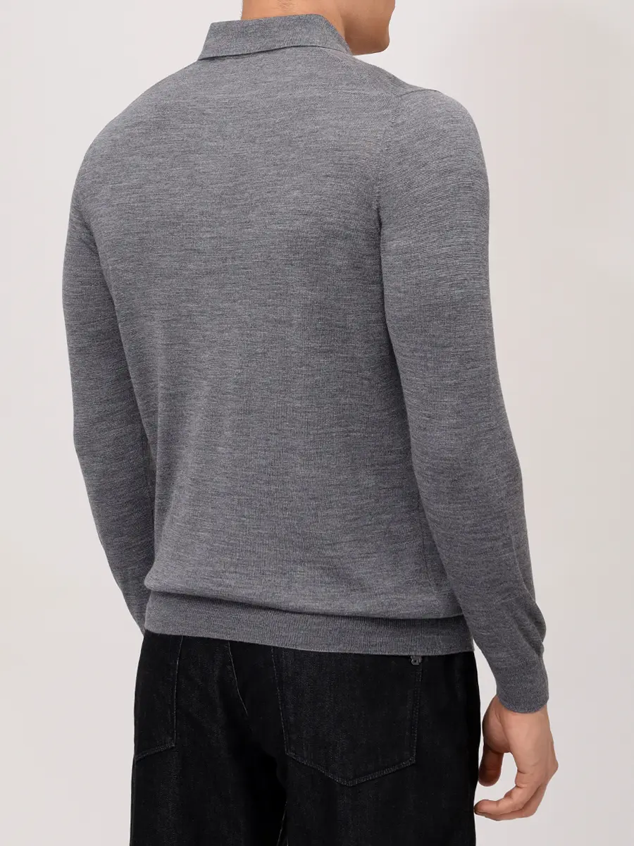 Поло из шерсти и шелка