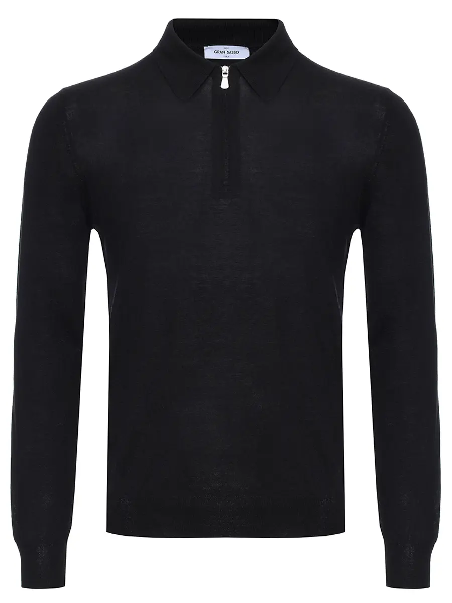 Поло из шерсти и шелка