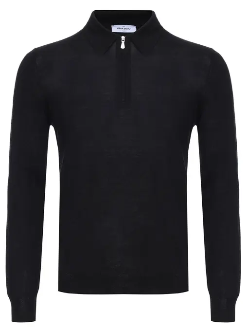 Поло из шерсти и шелка GRAN SASSO
