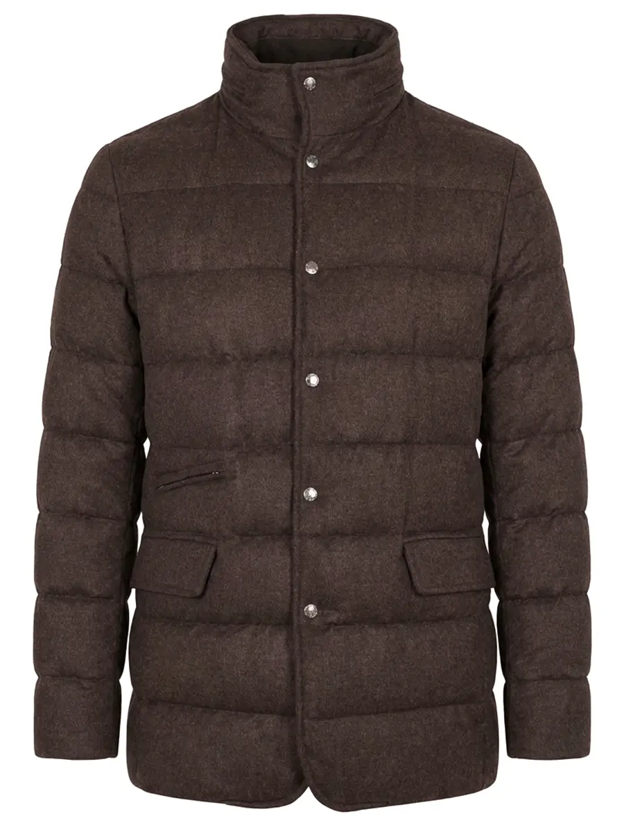 Пуховик кашемировый