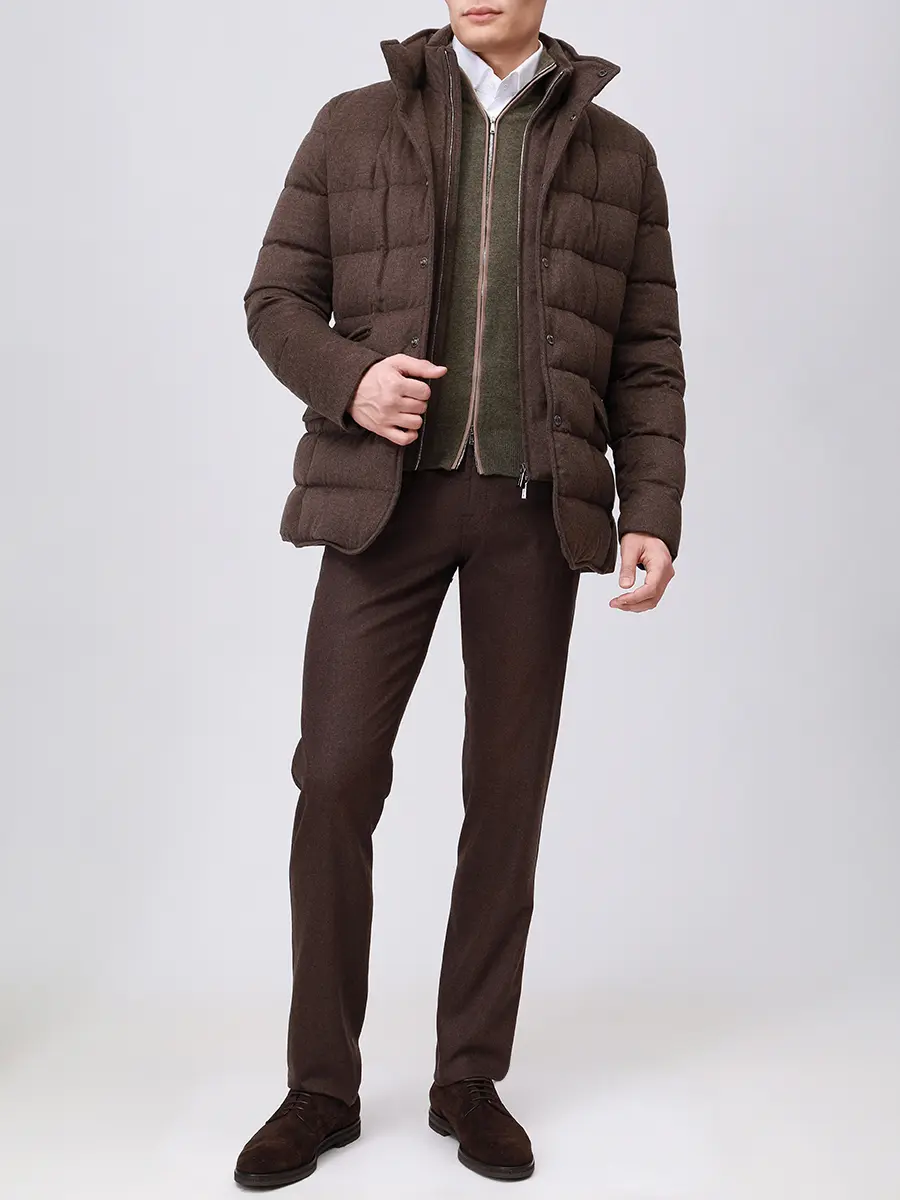 Пуховик кашемировый