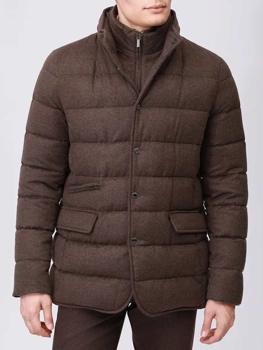 Пуховик кашемировый