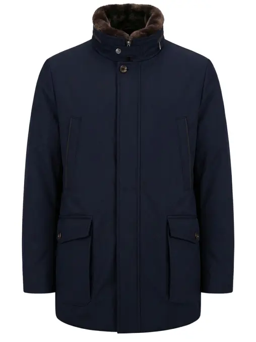 Пуховик однотонный MOORER