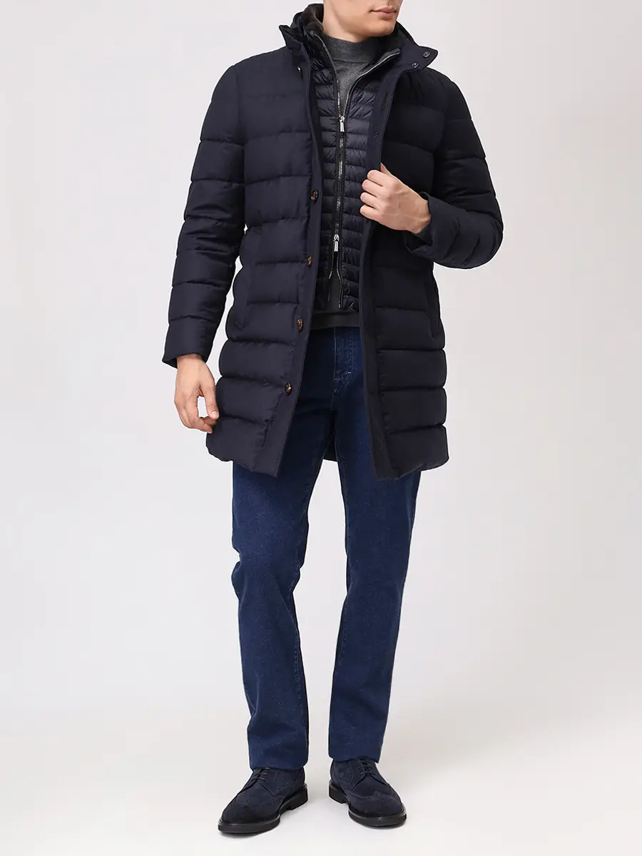 Пуховик стеганый