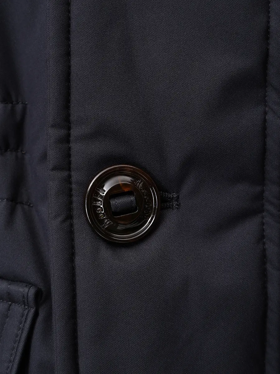 Пуховик однотонный