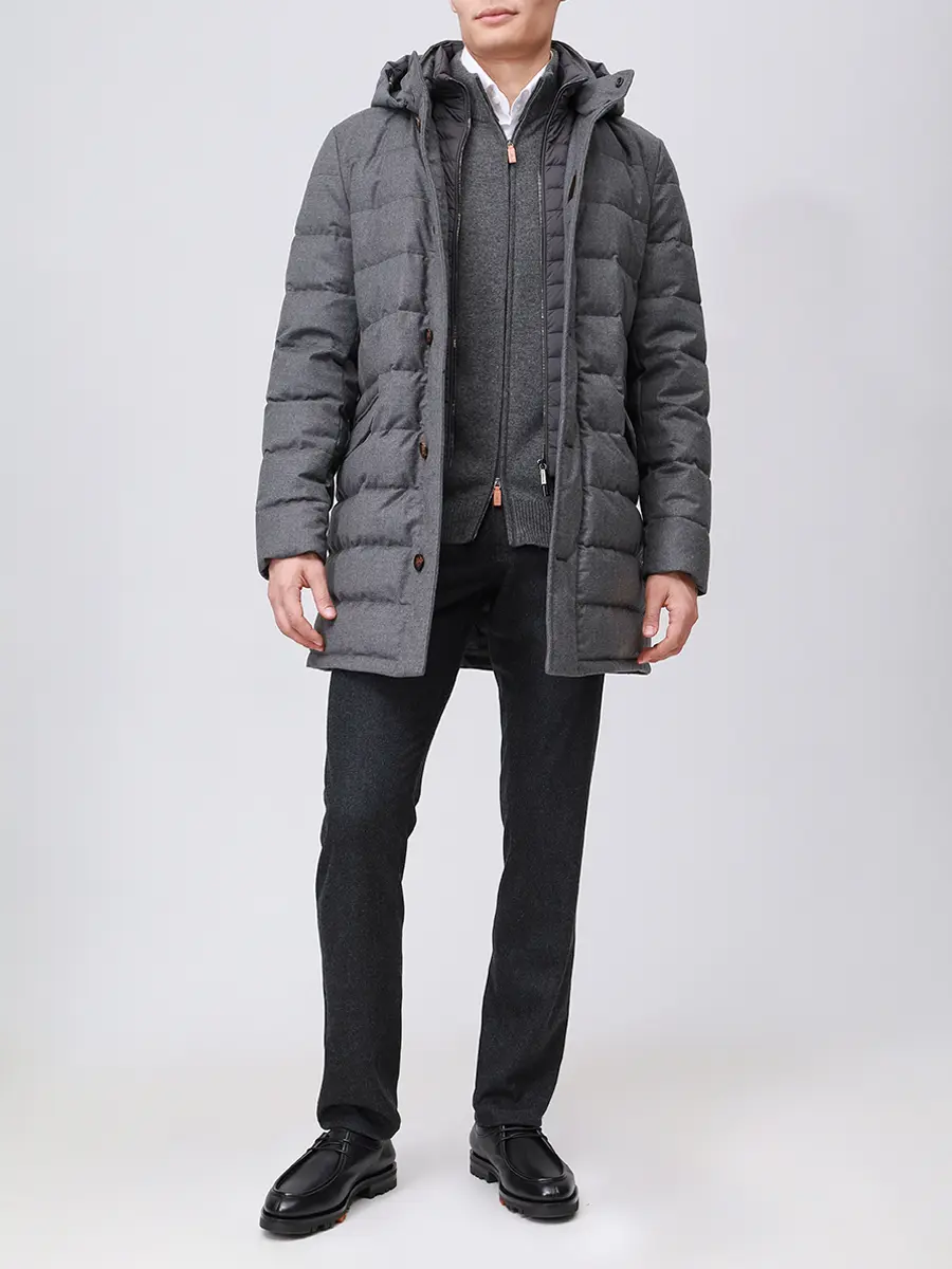 Пуховик стеганый