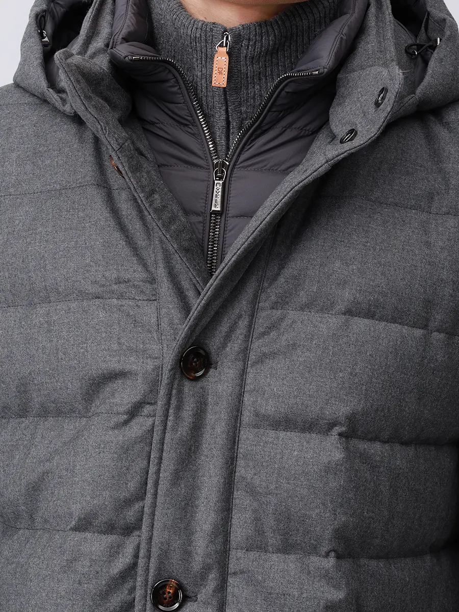 Пуховик стеганый