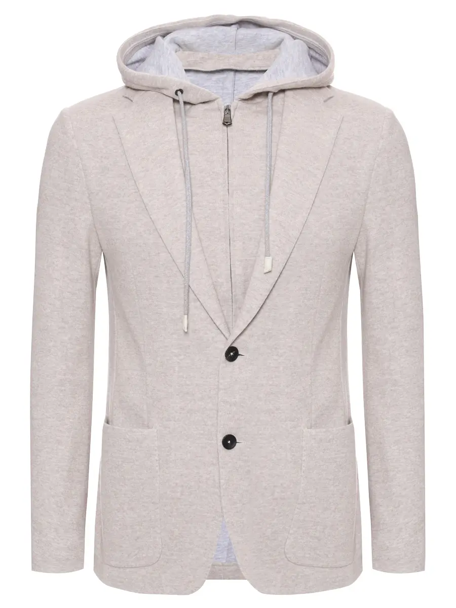 Пиджак из шерсти и хлопка