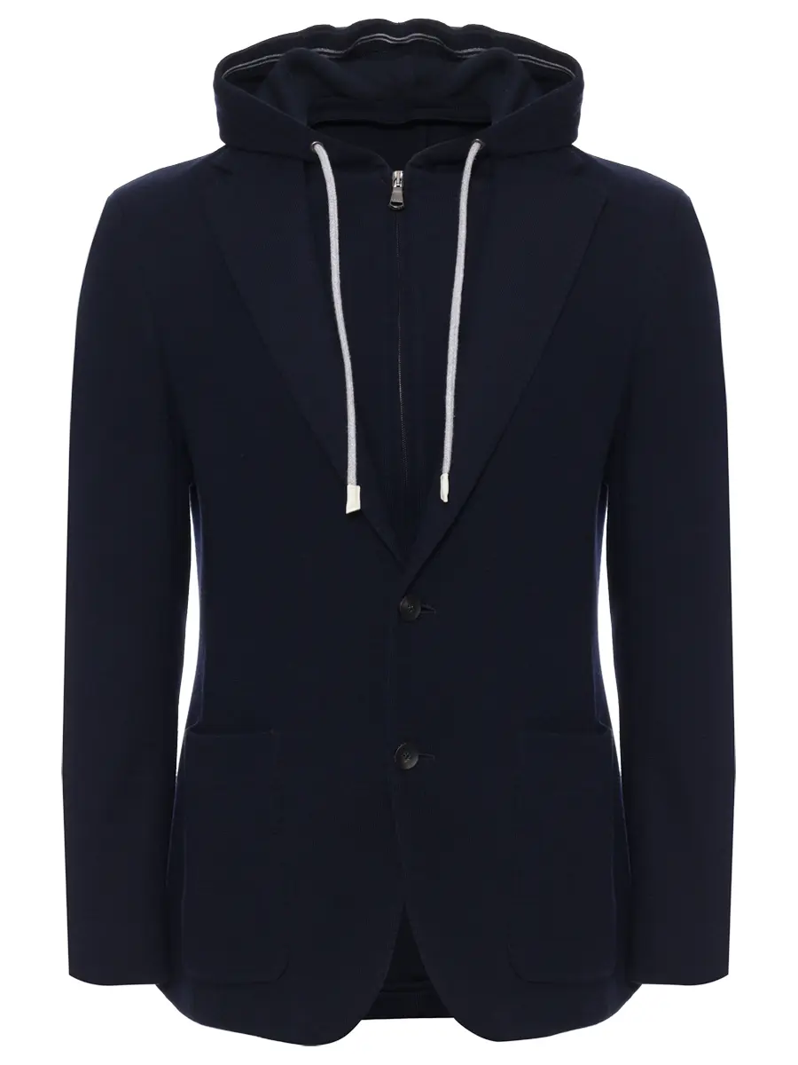 Пиджак из шерсти и хлопка