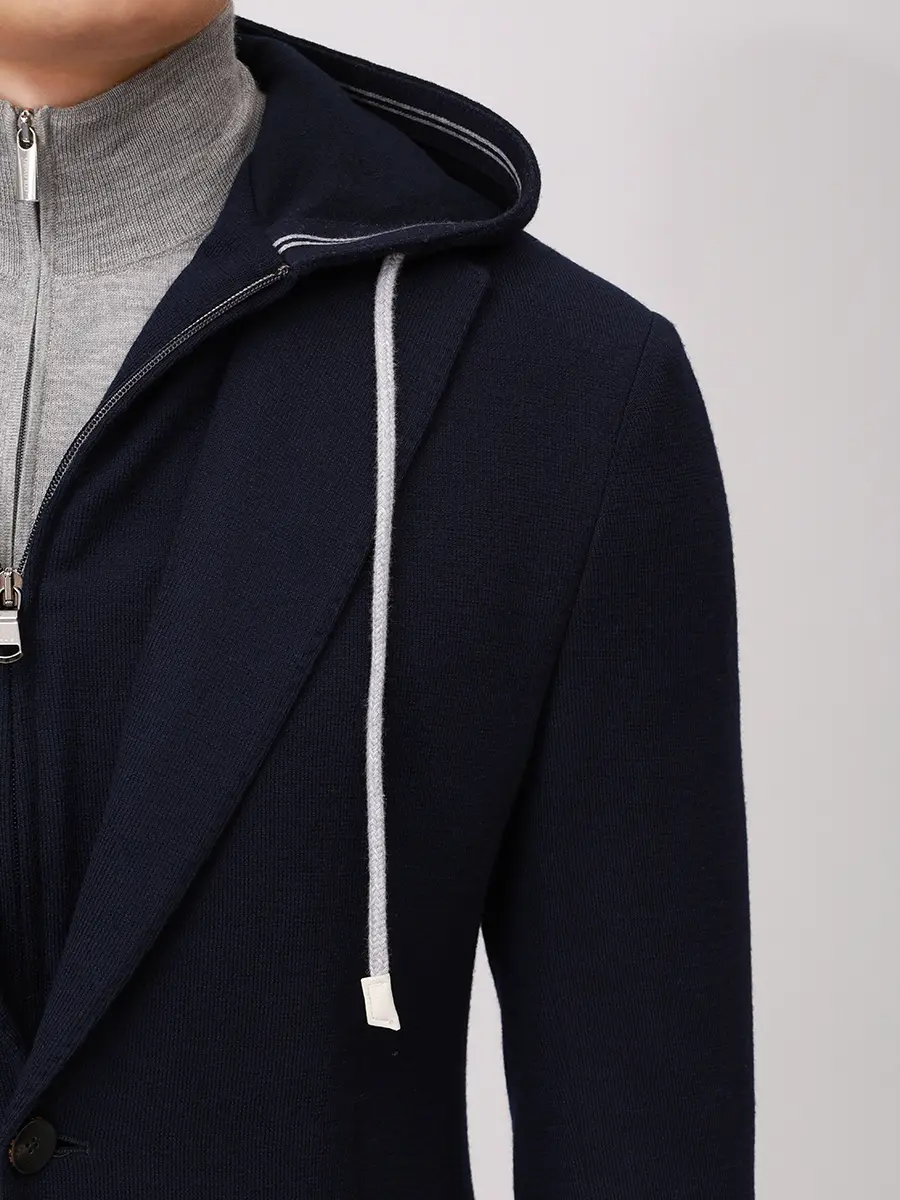 Пиджак из шерсти и хлопка